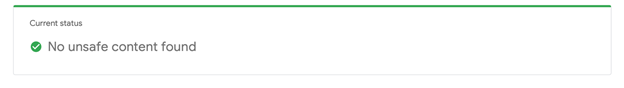 Google's Safe Browsing Tool