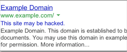 Google Search Results Flags Your Site as Harmful