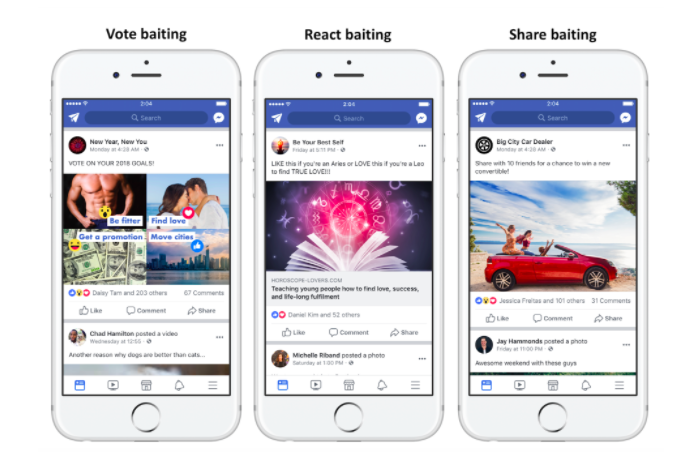 Facebook Posts: Avoid Engagement Bait