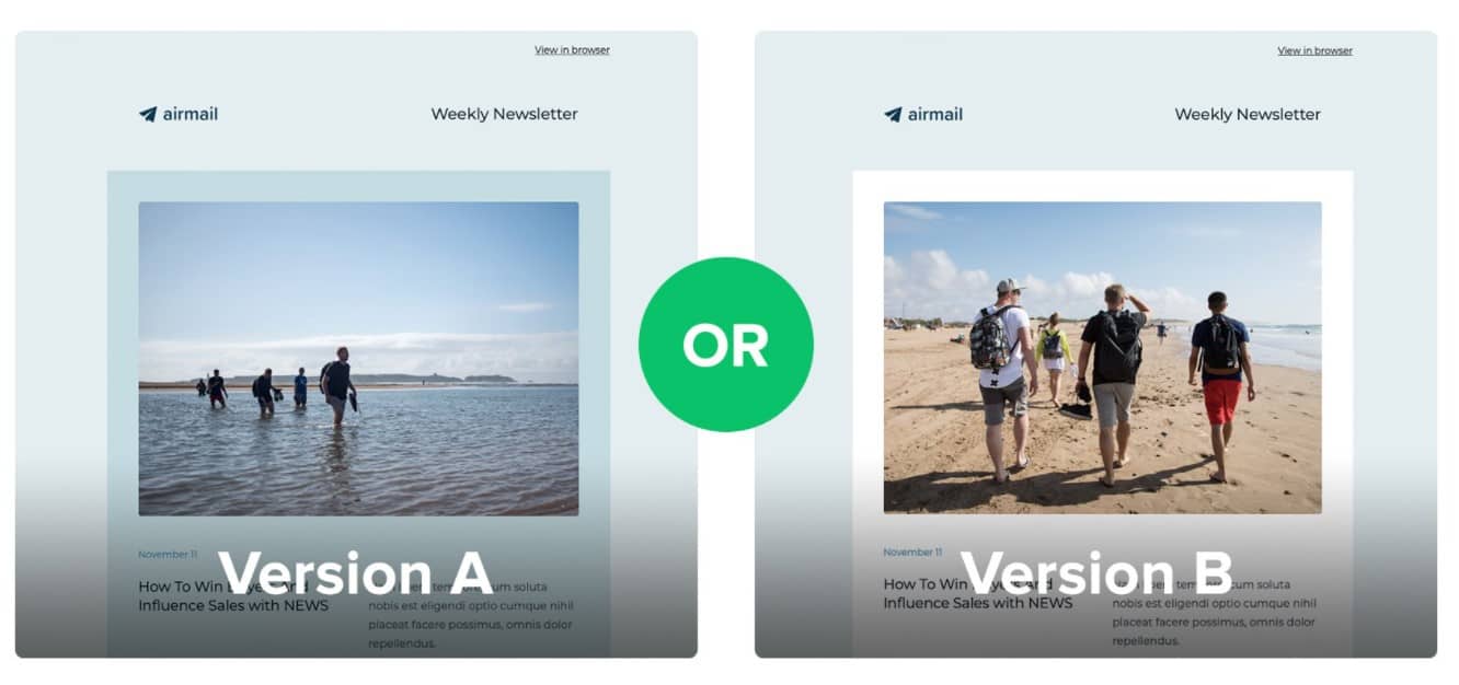 mailerlite: A/B Split Testing