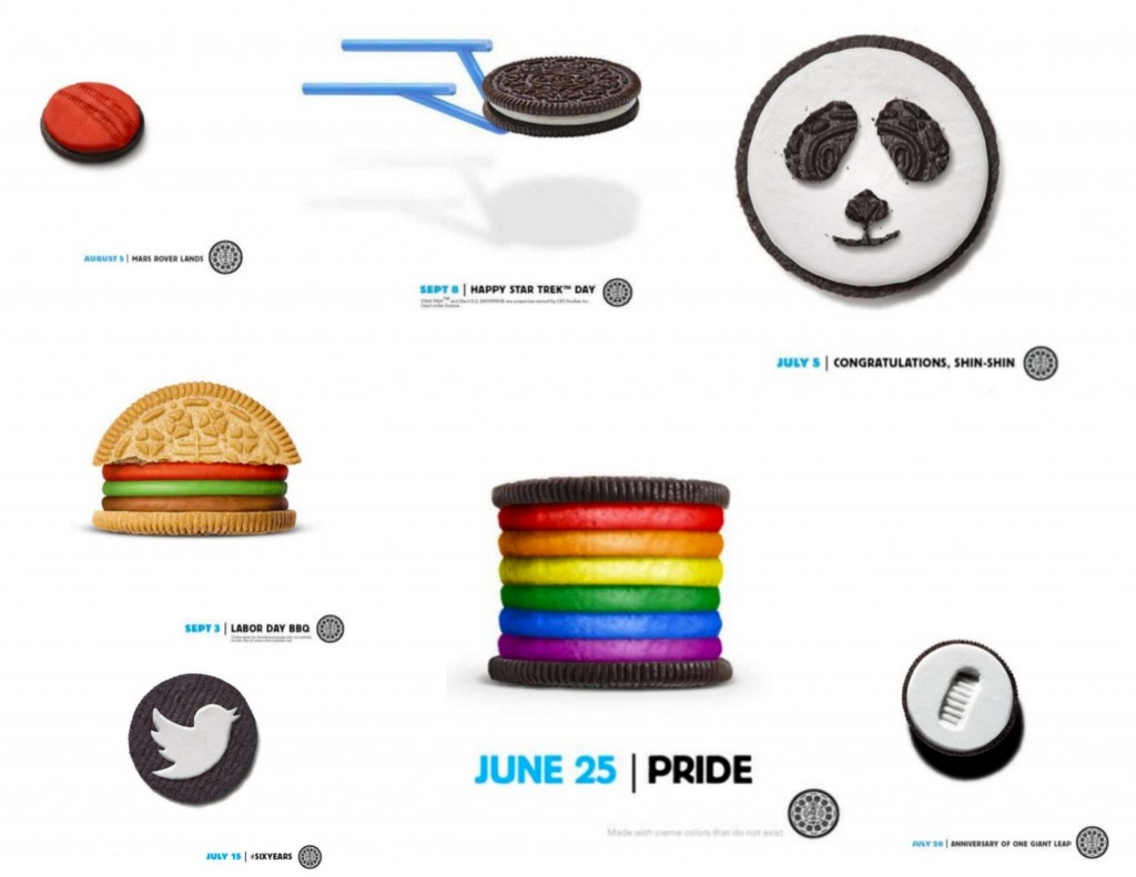 Oreo 100th birthday celebration posts