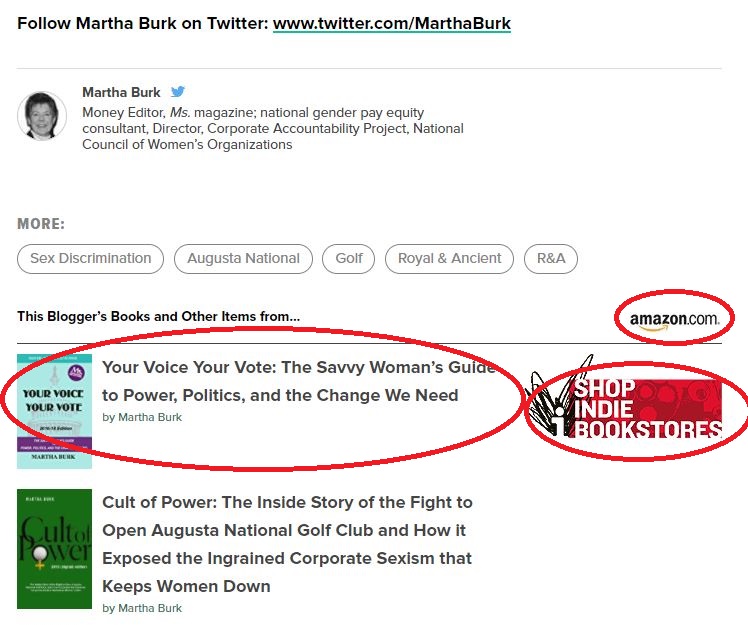 affiliate links on sidebar