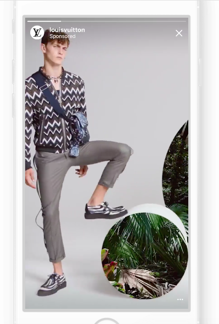 Luis Vuitton Instagram Stories Ad