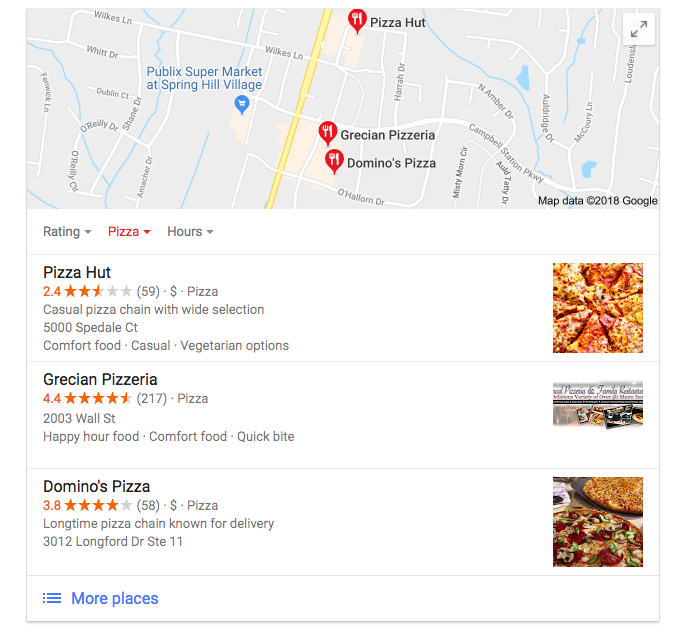 Local Listing Search Results