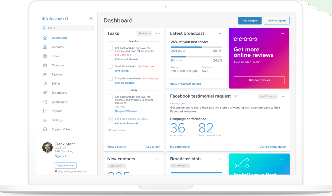Infusionsoft review: track all customer communications