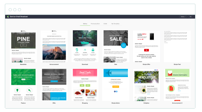 Infusionsoft review: email templates
