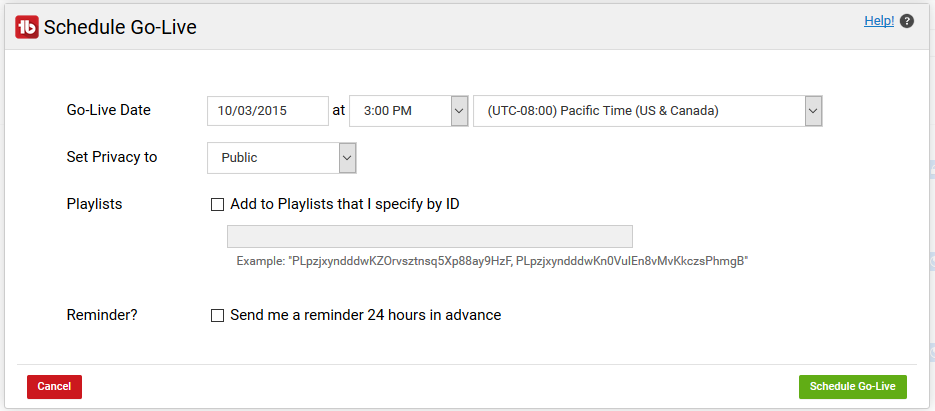 TubeBuddy Review: Schedule to Go Live