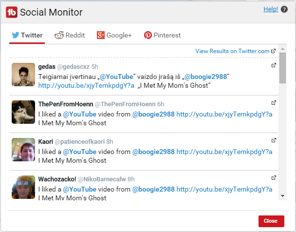 TubeBuddy Review: Social Monitor