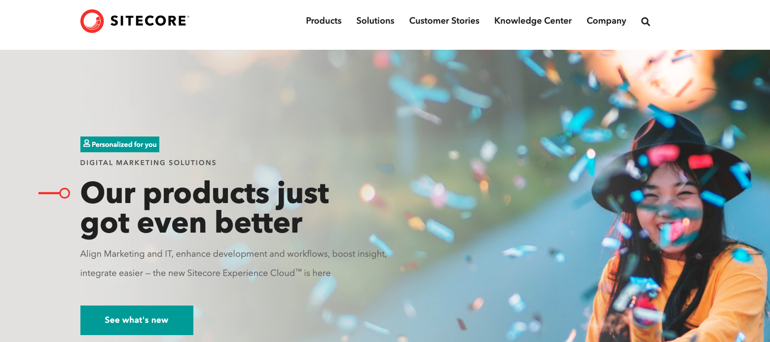 Sitecore CMS Homepage