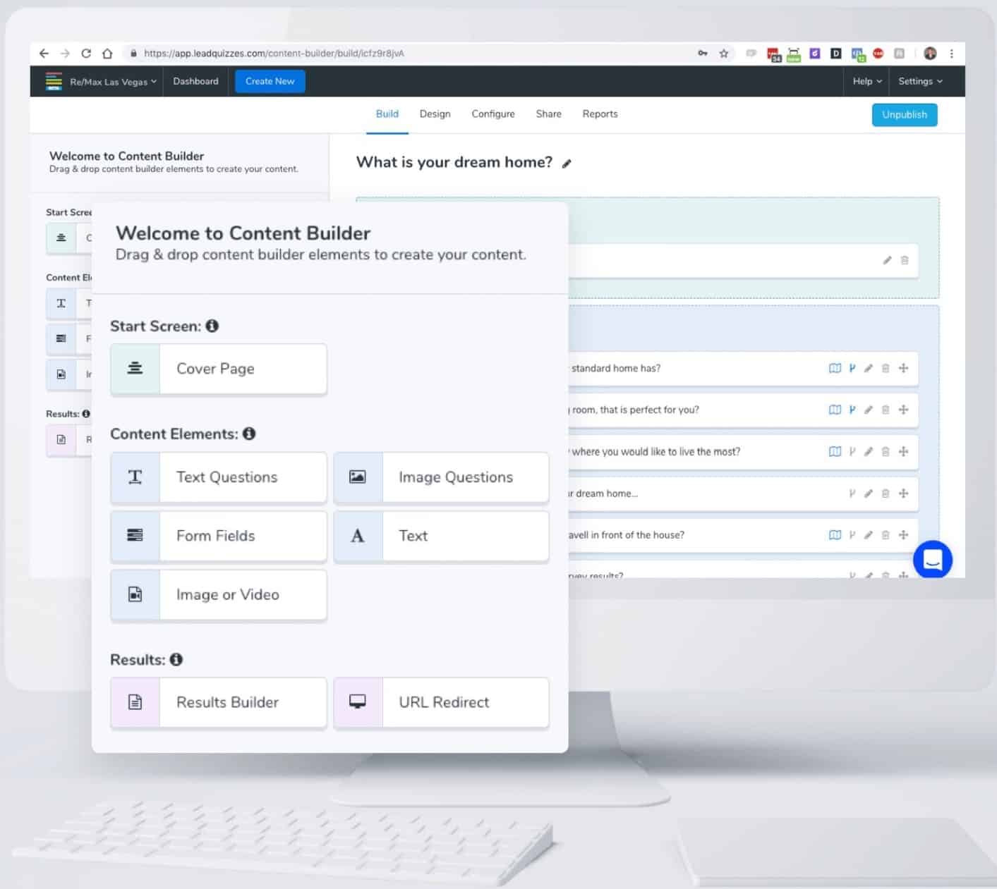 LeadQuizzes Content Builder