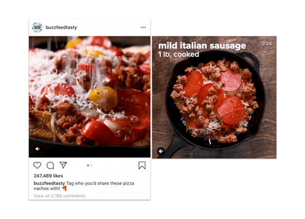 Instagram Carousel Post Example: Buzzfeed Tasty