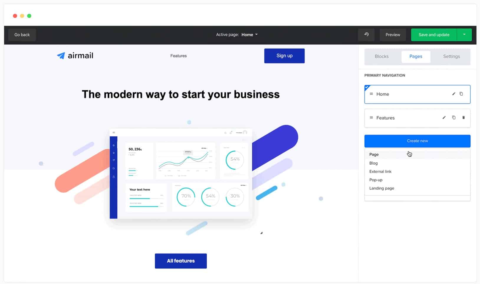 mailerlite: Website Builder Tool