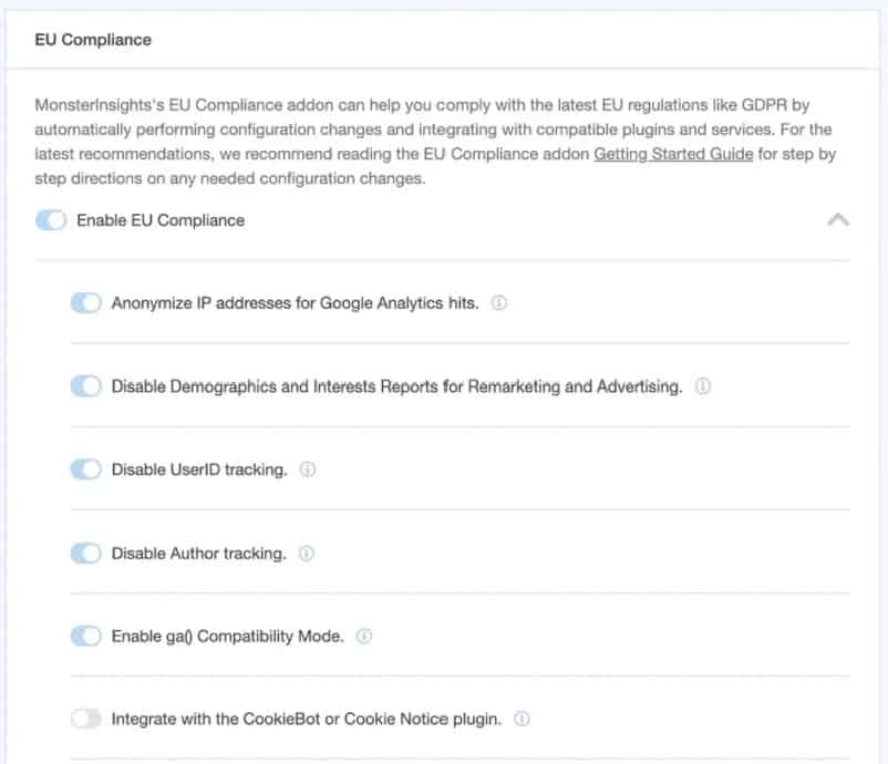 EU Compliance Features