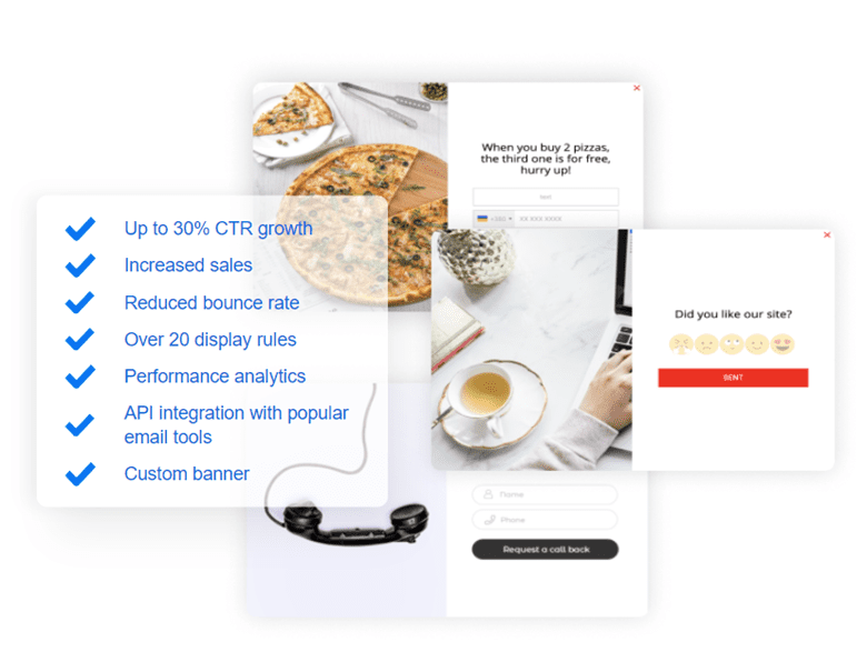 Plerdy PopUp Features
