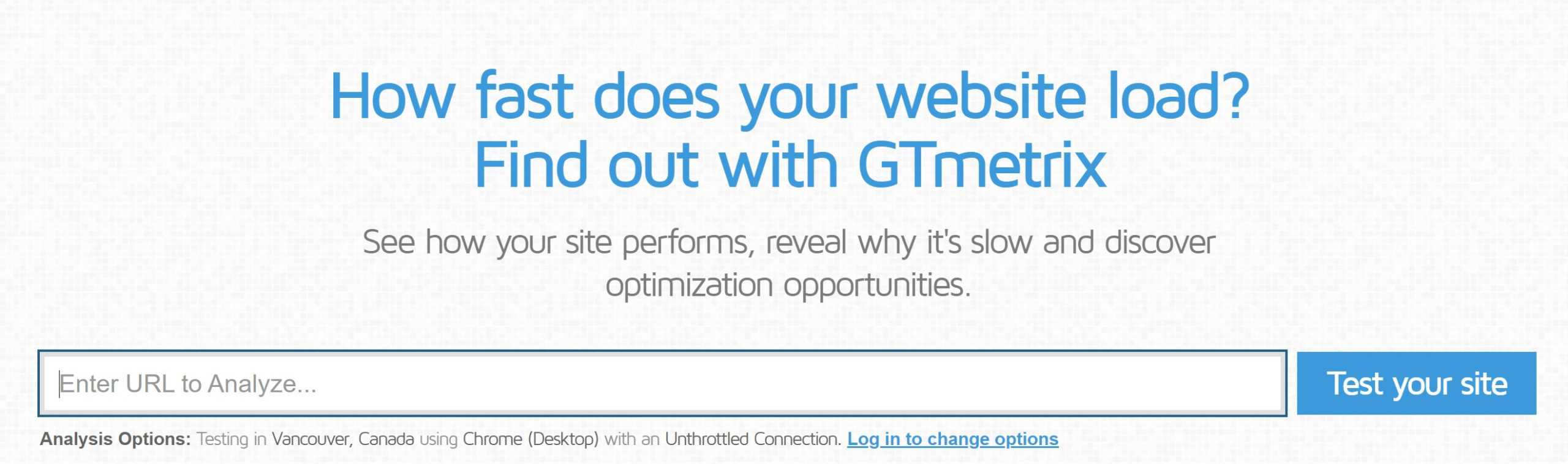 GTmetrix Website Load Time