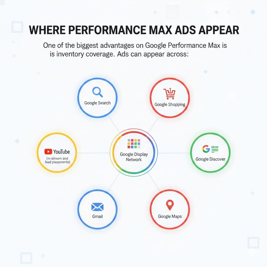 Where Performance Max Ads Appear